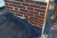 Before we removed the old and worn down shingles