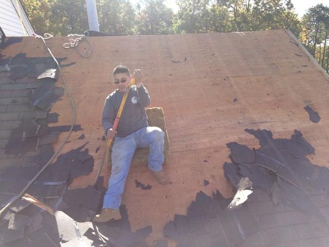Removal on the shingles