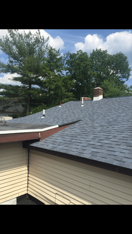 Shingle roof completed