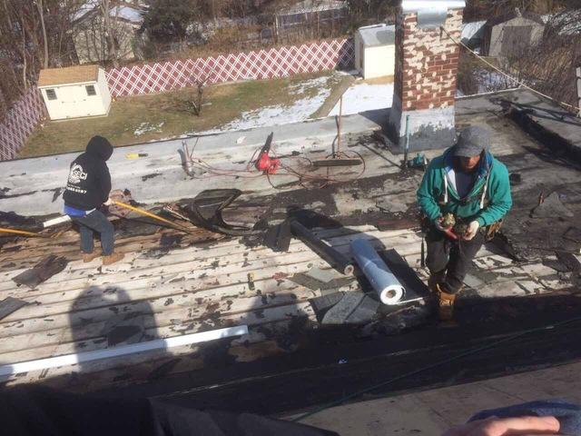 Roofing in Process